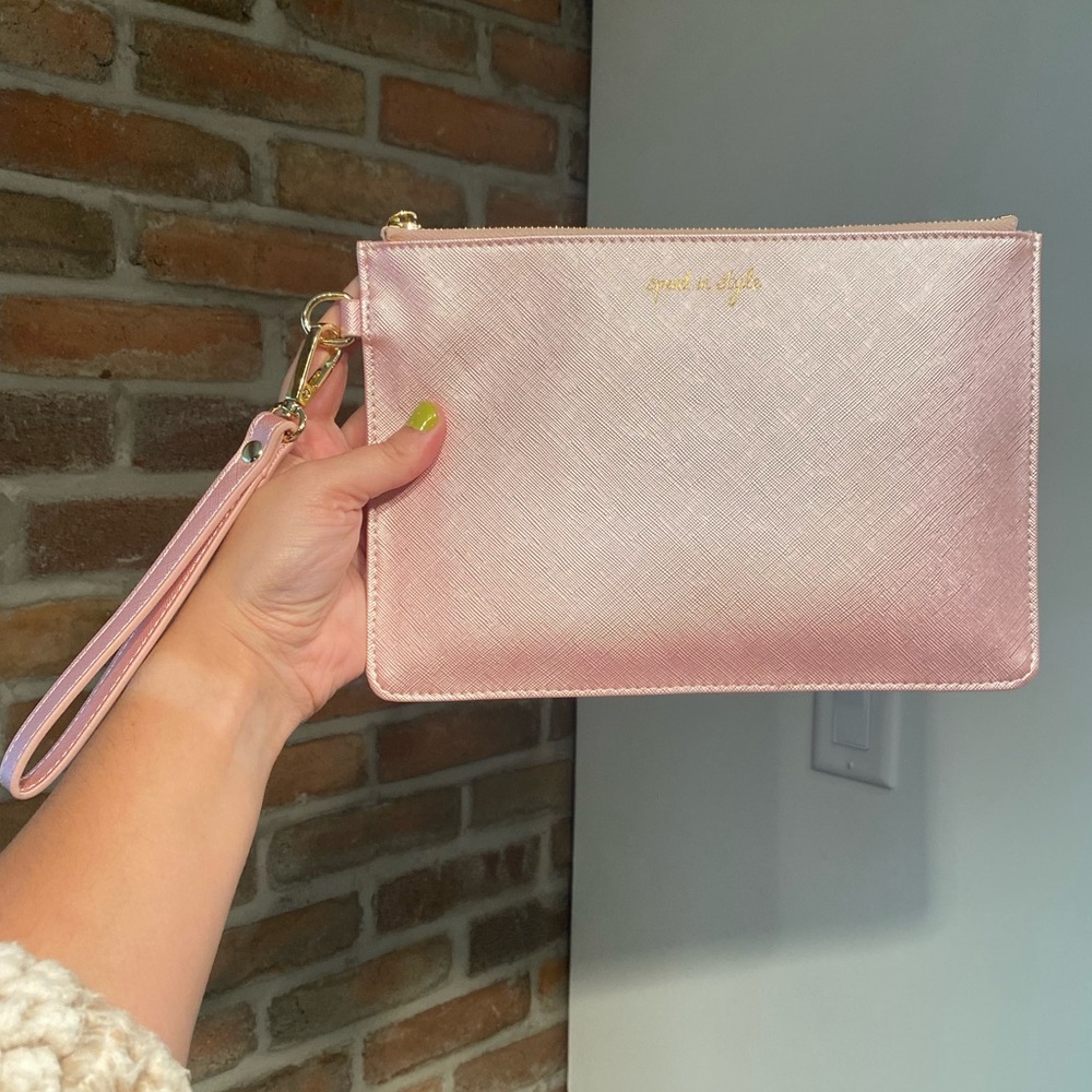 Katie Loxton London “Spend in Style” Rose Gold Wristlet